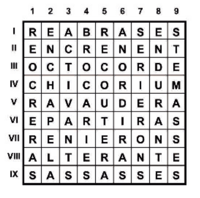 picture Crossword - Claude Coutanceau