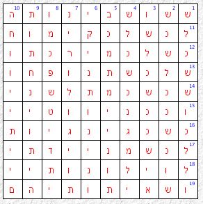 picture Crossword puzzle - Hebrew