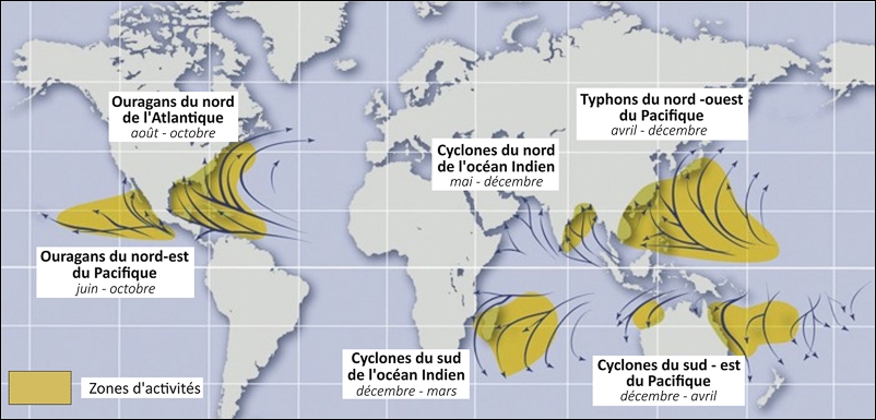 Image Meteorologie : vents cycloniques