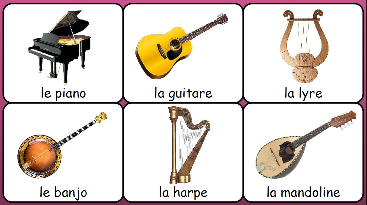 Image Musique : Instruments de musique a cordes pincees ou frappees