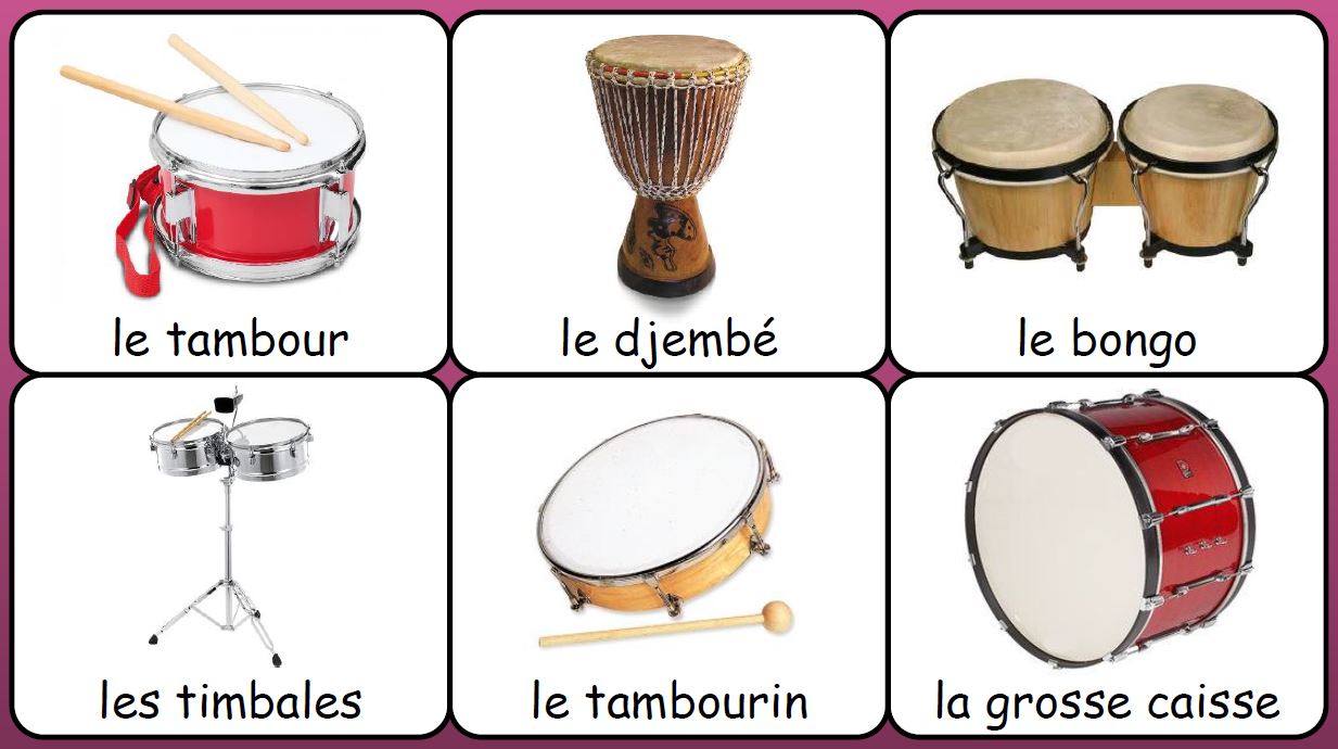 Image Musique : Instruments de musique a percussions a membrane